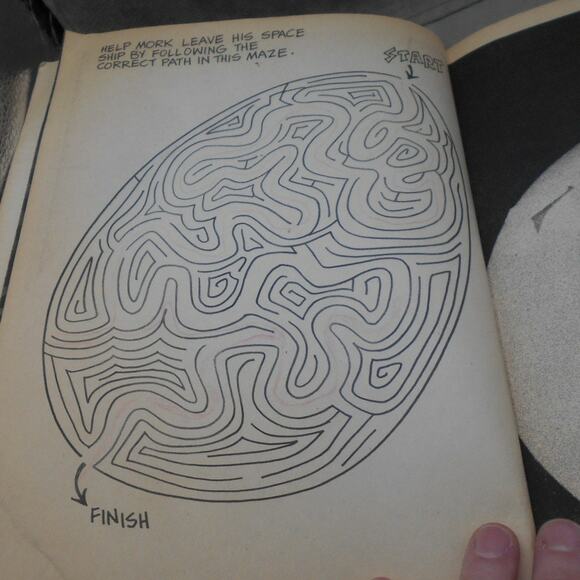 Mork & Mindy Mork From Ork Outerspace Activity Book 10% Used 1979 Vintage - Picture 9 of 10